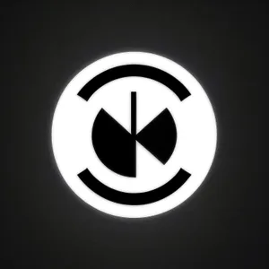 Shiny Black Round Bay Symbol Set