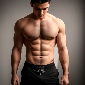 Fit and Strong Male Athlete Fashion Portrait
