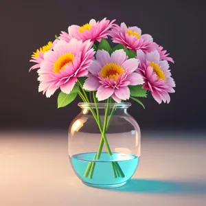 Vibrant Blooms: Pollen-dusted Pink Daisy Bouquet