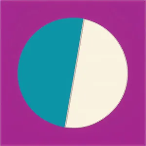 Circular Design Symbol with Reflective Button