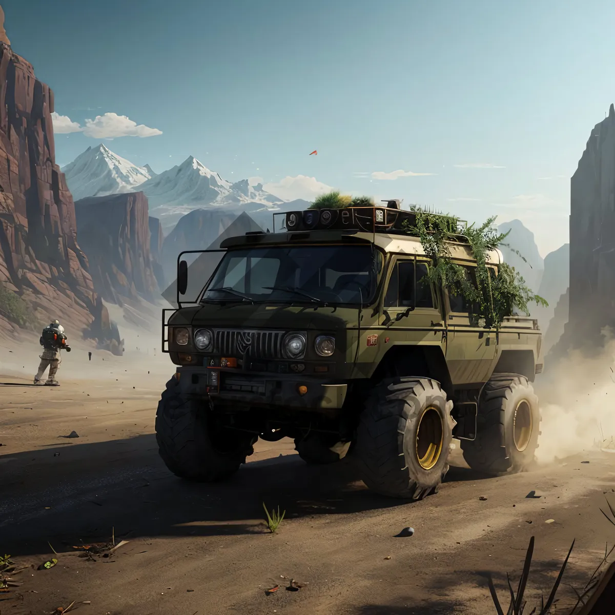 Picture of Desert adventure drive with military jeep