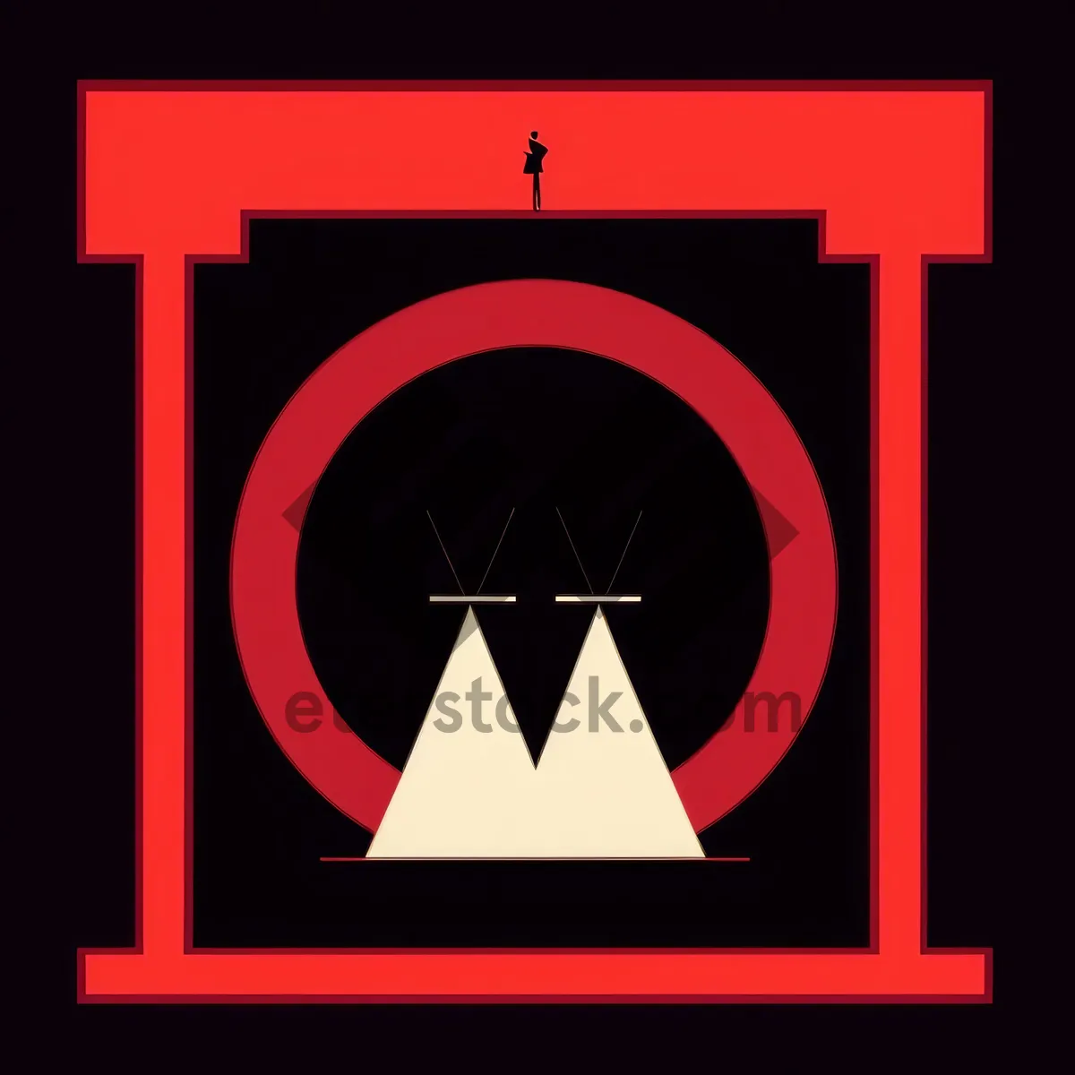 Picture of Fire Station Symbol Sign Icon - Facility Station
