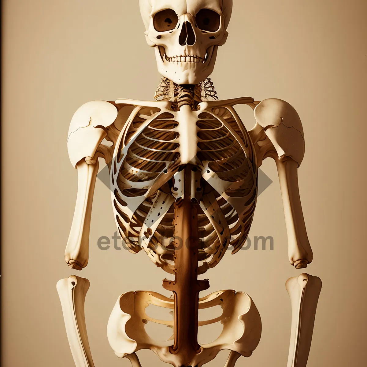 Picture of Human Skeleton - Anatomical 3D X-Ray Image