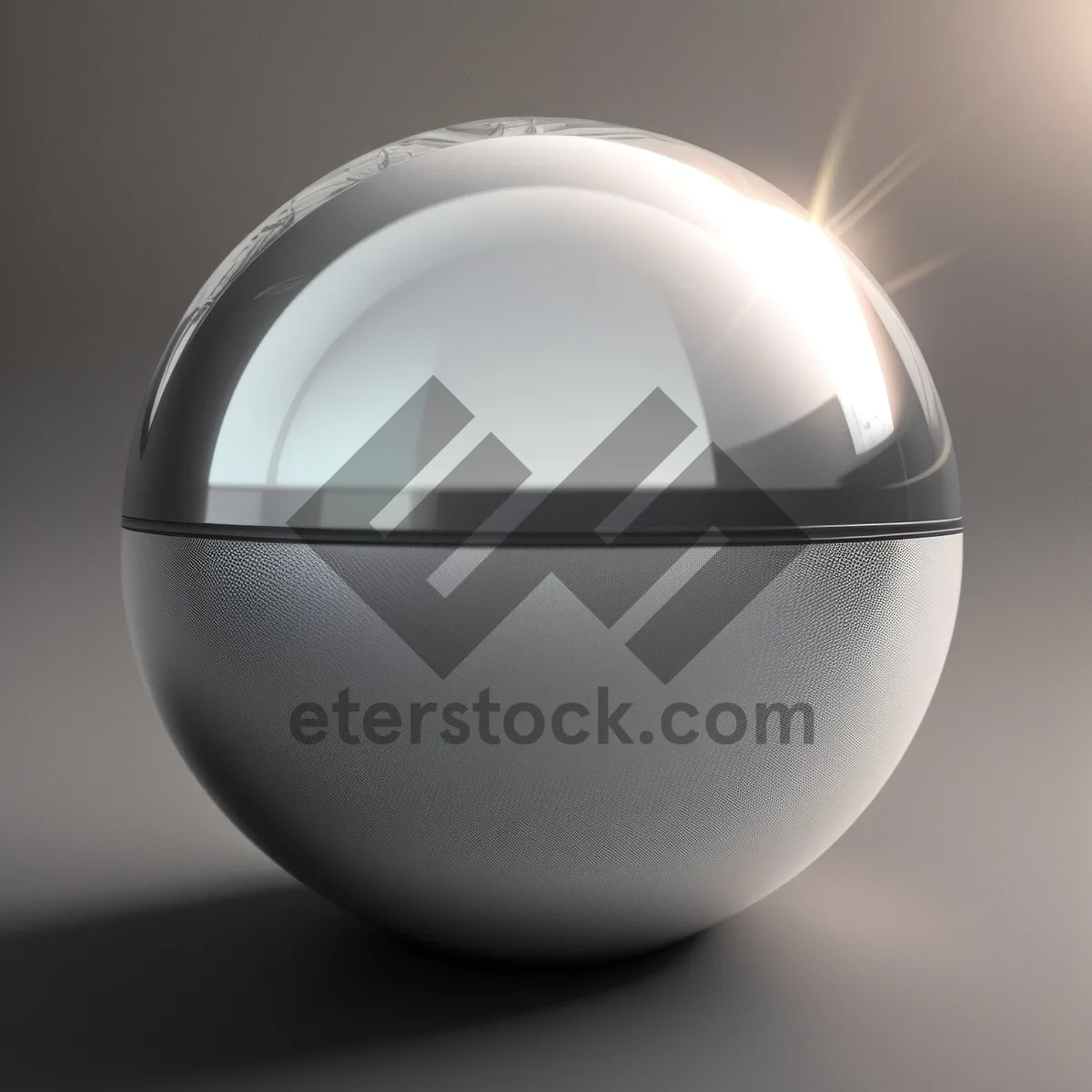 Picture of Shiny Glass Button Icon - 3D Sphere Design