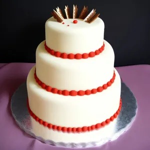 Delicious Celebration Cake with Pink Icing and Chocolate