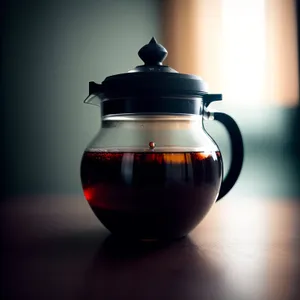 Traditional China Teapot - Handle and Herbal Tea