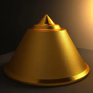 Mystical Cone Lampshade with Sorcerer Shadow