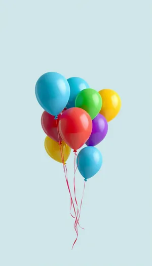 Colorful balloon decorations for festive birthday celebration