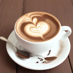 Dark Delight: Aromatic Morning Latte with Chocolate