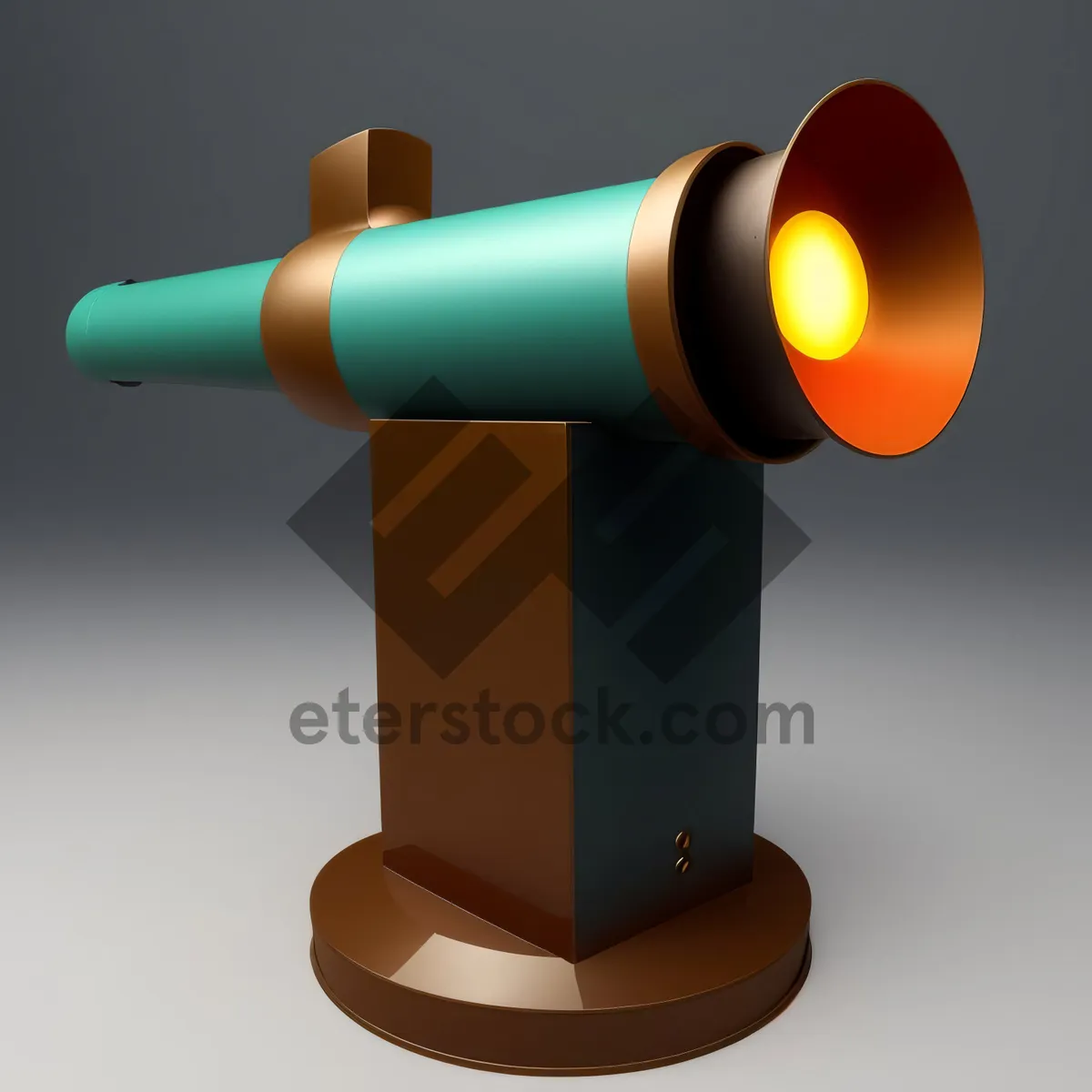 Picture of Metal Spotlight Device: Field Glass Lamp Siren