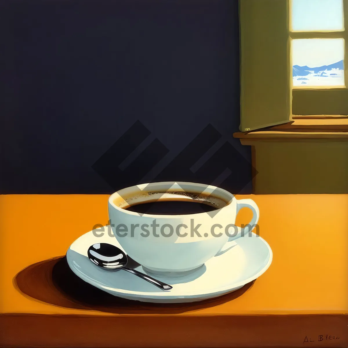 Picture of Morning Espresso in a Stylish Cup