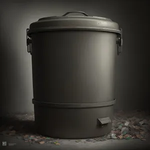 Metal Container Barrel Bucket Ashcan