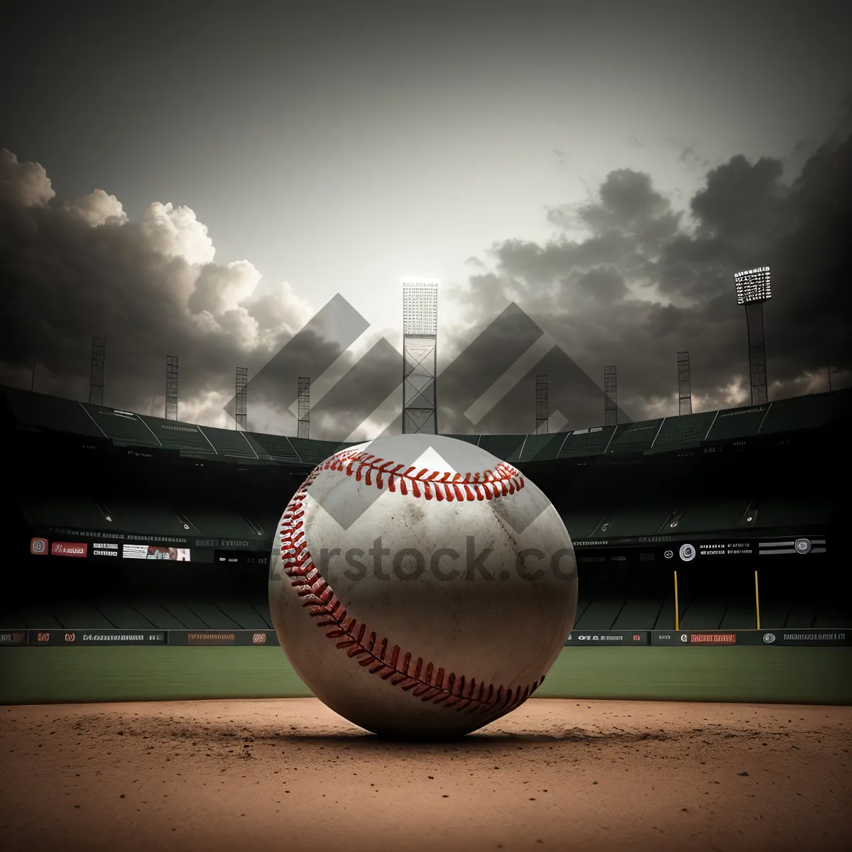 Picture of Golf Ball and Leather Glove on Grass