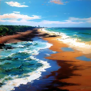 Serene Beach Escape: Sun, Sand, and Waves