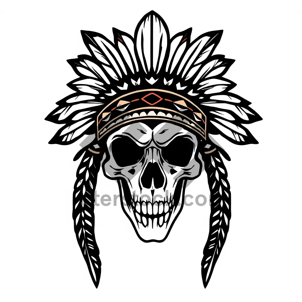 Picture of Pirate symbol black silhouette heraldry poison animal graphic art