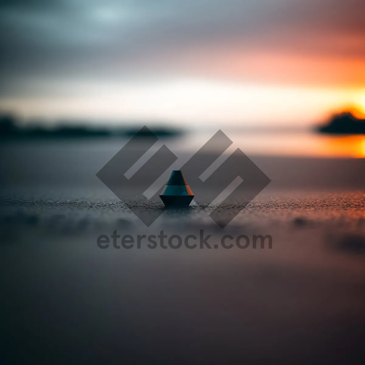 Picture of Golden Horizon: Tranquil Sunset over Ocean