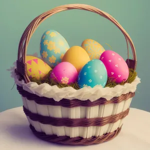 Colorful Easter Egg Cake with Sugary Sprinkles