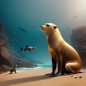 Marine Wildlife: Majestic Arctic Eared Seal