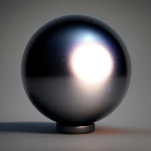 Illuminating Sphere: Glass Lamp with Shiny Reflection