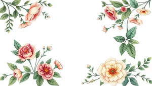 Floral Retro Summer Wallpaper Design - Creative and Ornate