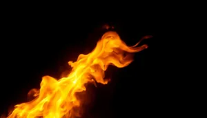 Fiery Blaze Art: Explosive Energy in Motion