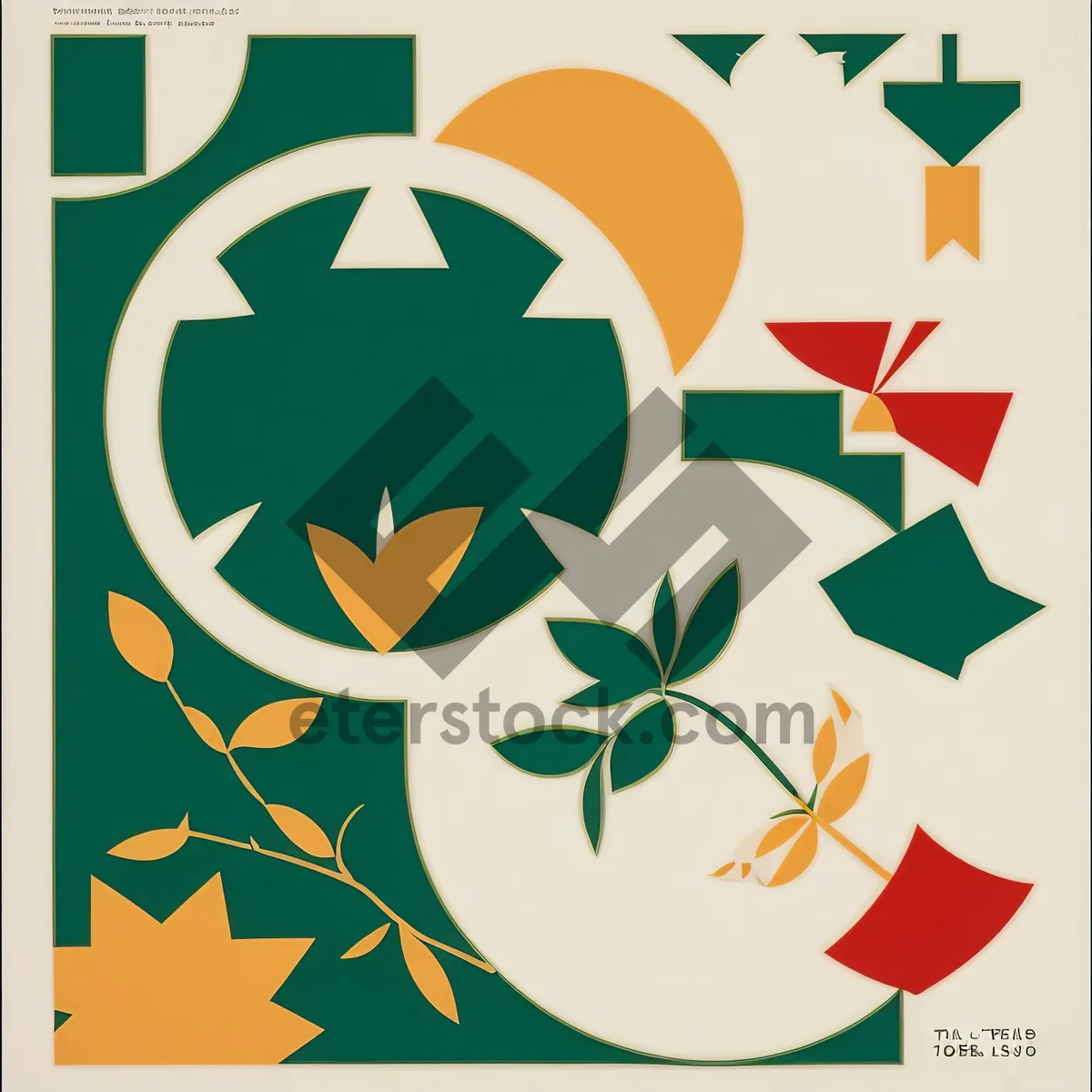 Picture of Symbolic Icon Set: Silhouette Design Elements