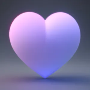 Shimmering Love: Celebratory Oxygen Heart Icon