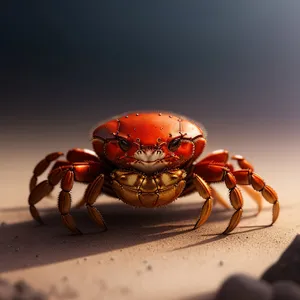 Close-up of a Hermit Crab on Rock