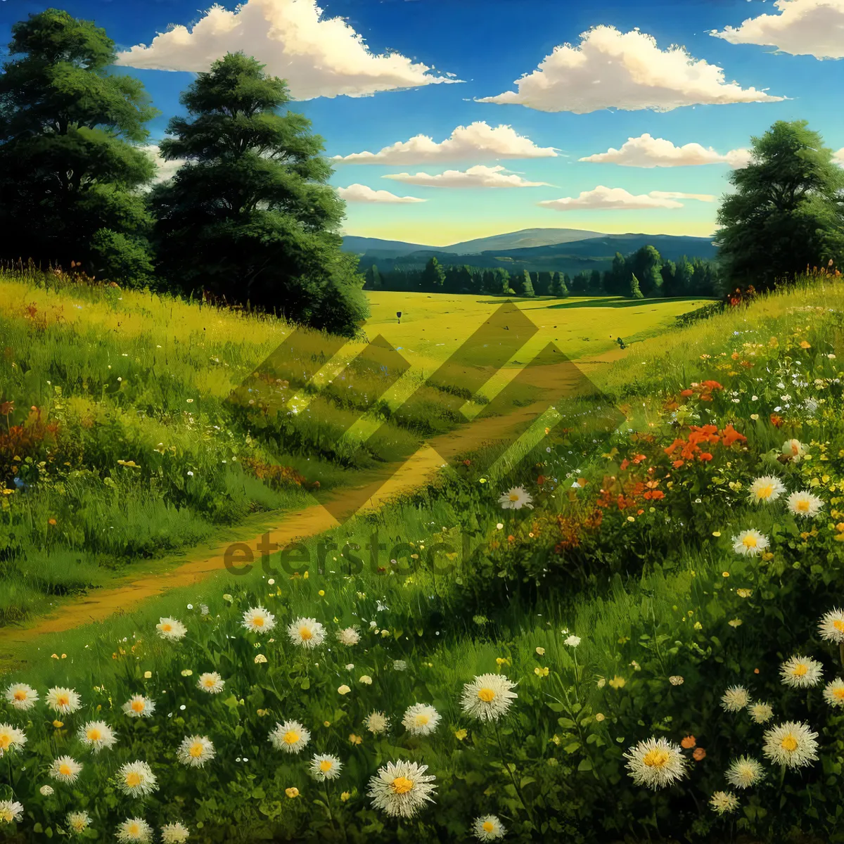 Picture of Sun-Kissed Meadow in Blossom