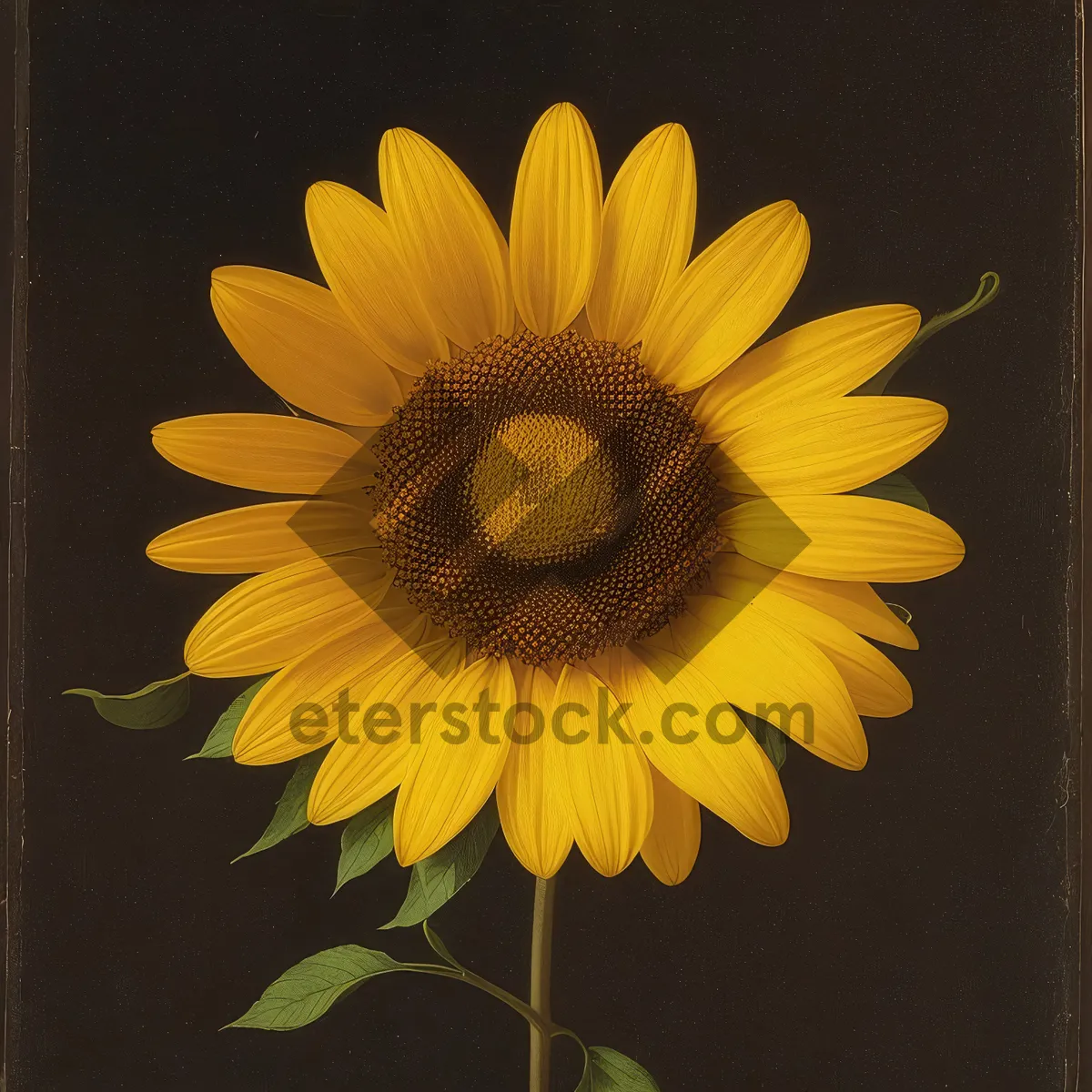 Picture of Vibrant Sunflower Blossom in a Colorful Field