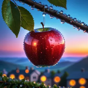 Fresh Cherry Fruit Close-Up - Healthy and Delicious