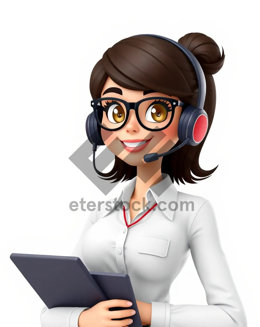 Picture of Cute Cartoon Goggles Clip Art Drawing