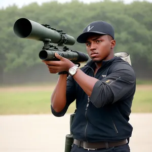 Soldier with Camera and Bazooka