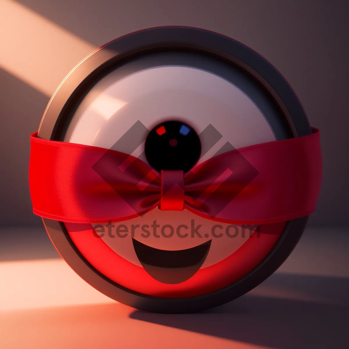 Picture of Shiny Web Button Design with Glass Hazard Symbol
