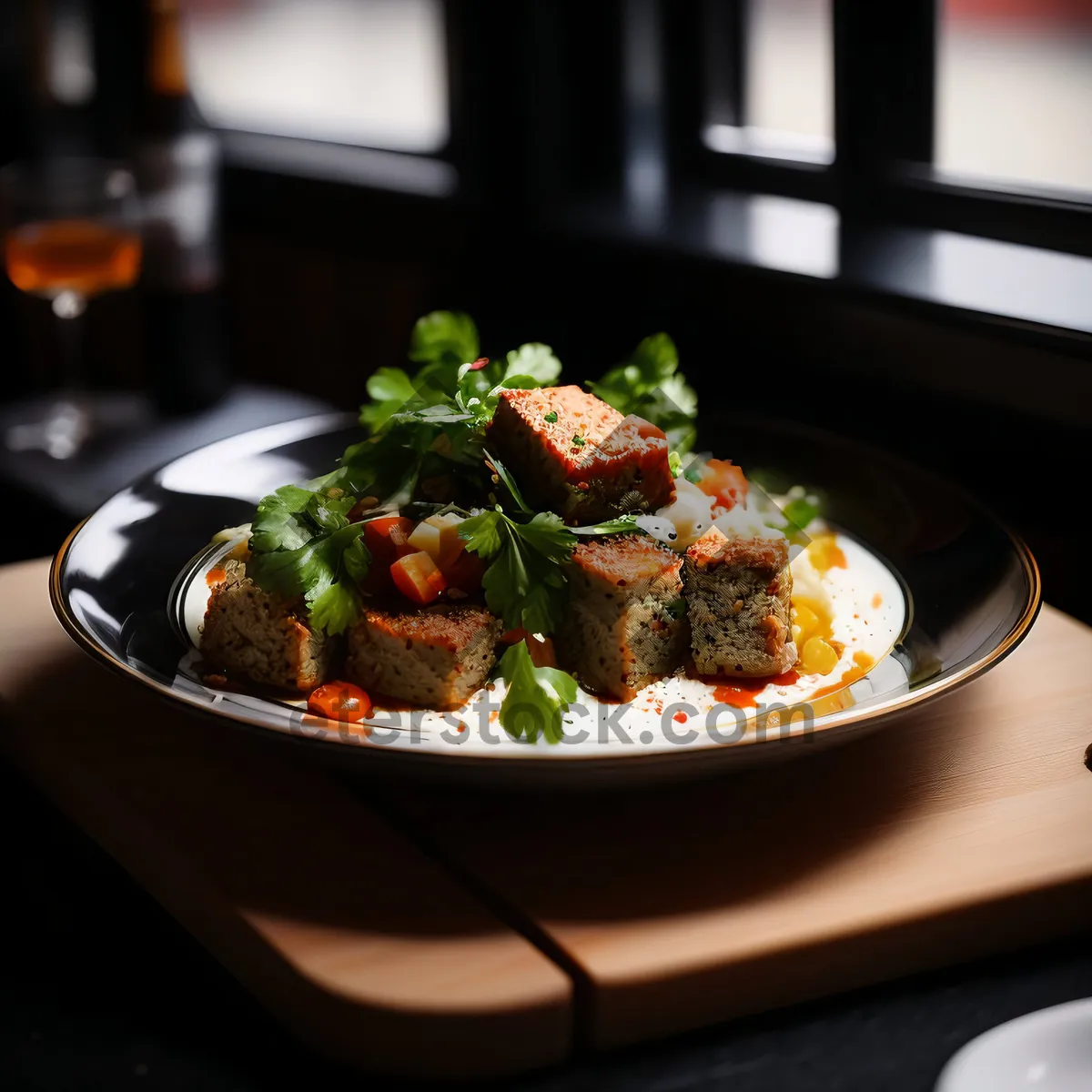 Picture of Fresh and Healthy Gourmet Vegetable Salad Dish