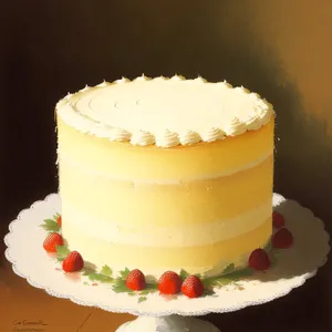 Delicious Fruit Cake with Cream Frosting