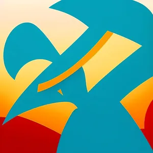 Patriotic Flag Art: Symbolic Graphic Design of Country's Sign