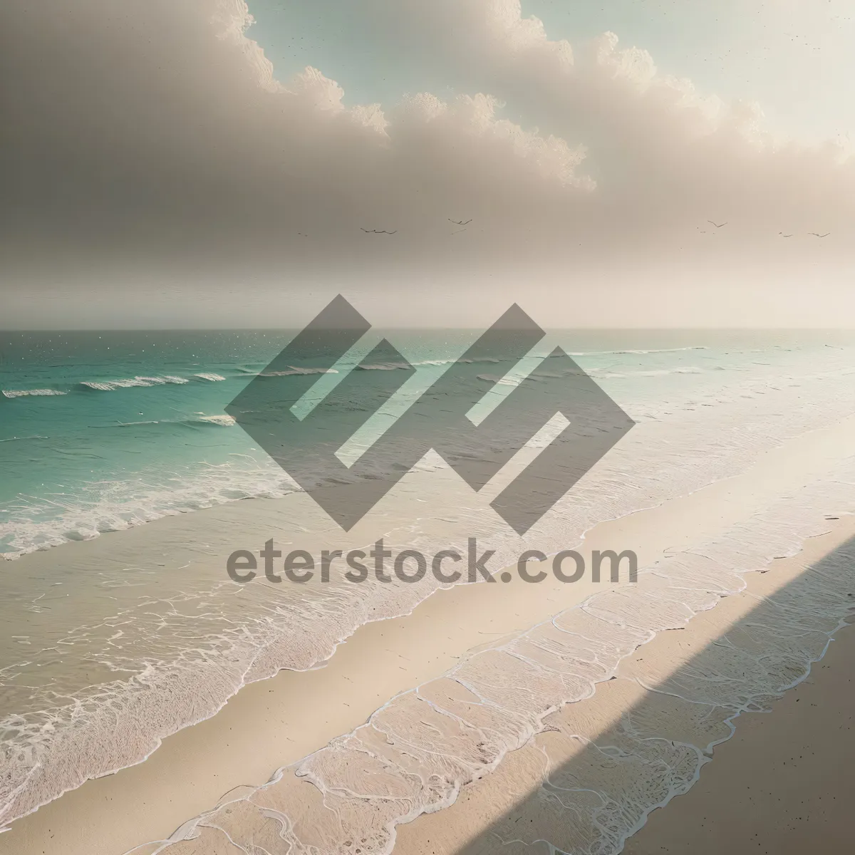 Picture of Tropical Beach Paradise: Sandy Shores, Turquoise Waves