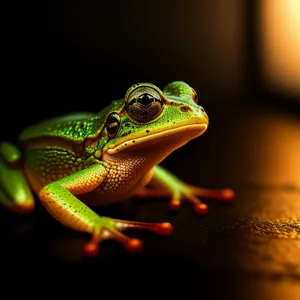 Bulging-eyed Tree Frog on Tree