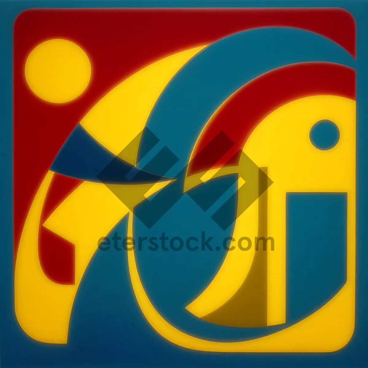 Picture of Web Design Icon Set: Symbolic Button Graphics in Circular Shape