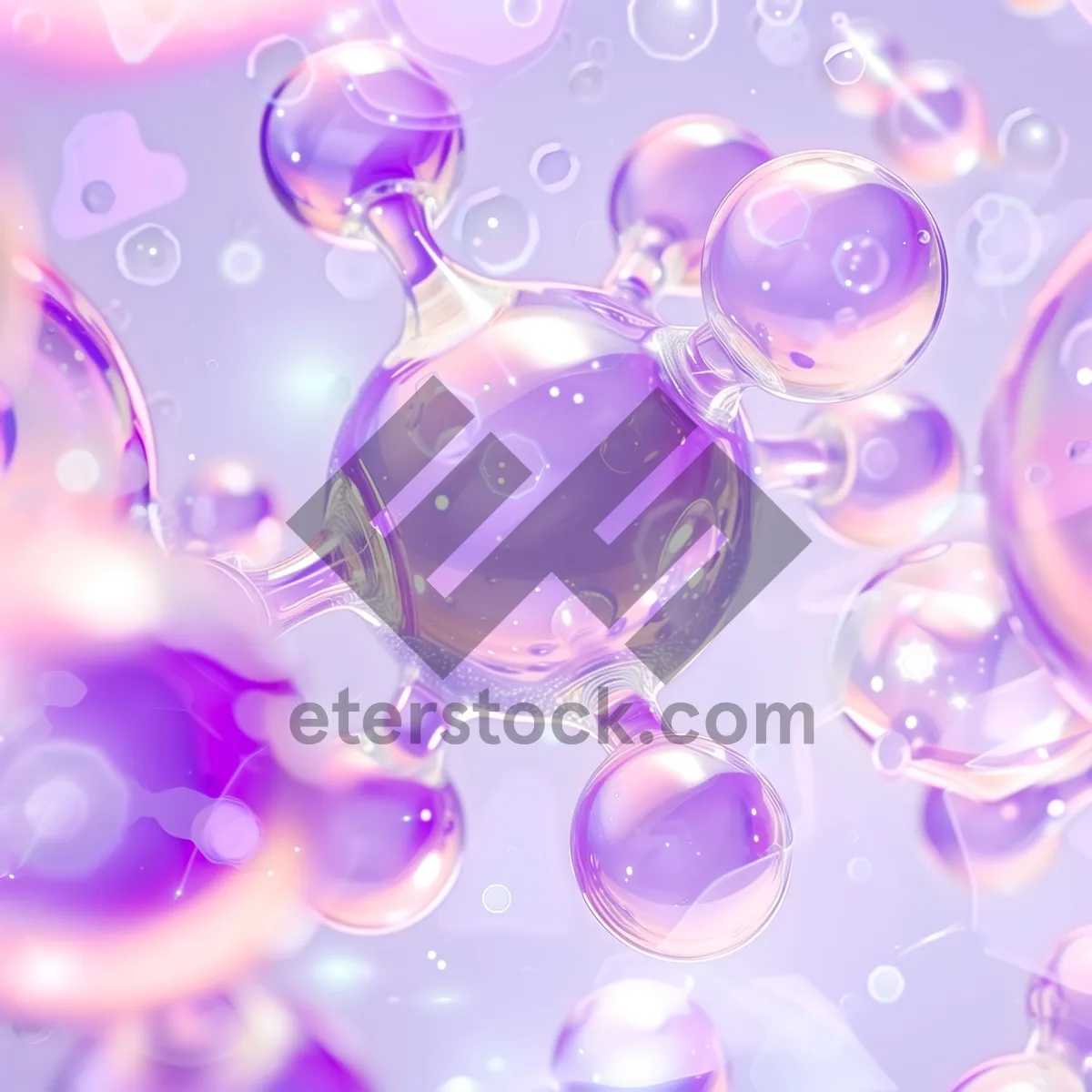 Picture of Colorful confetti pattern wallpaper with shiny shapes and light.