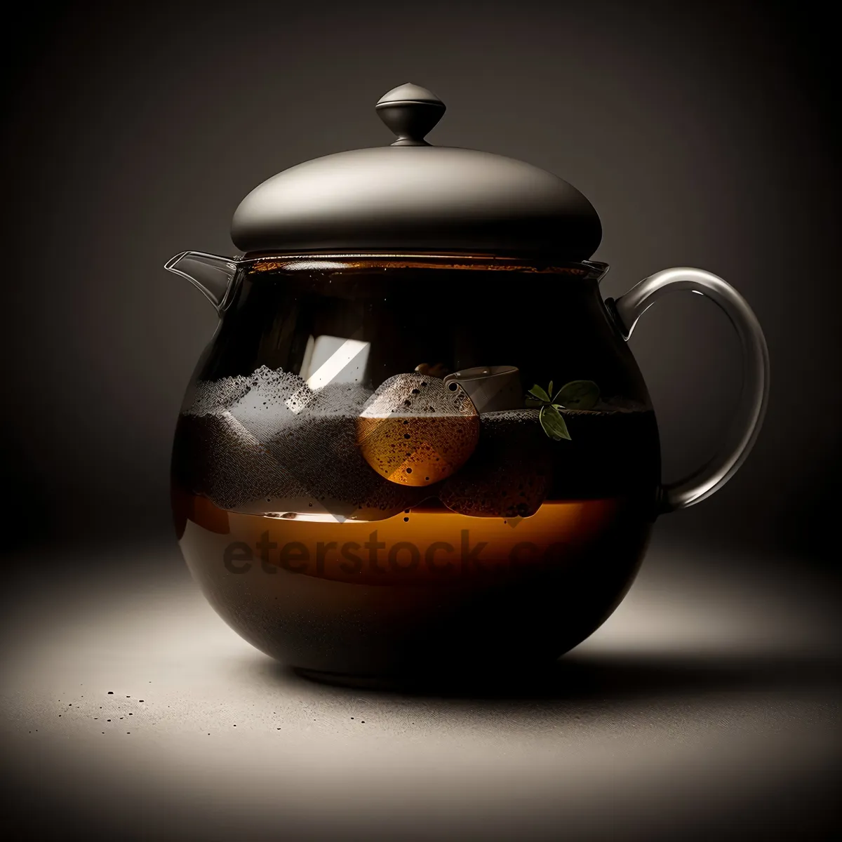 Picture of Traditional Ceramic Teapot for Hot Herbal Tea