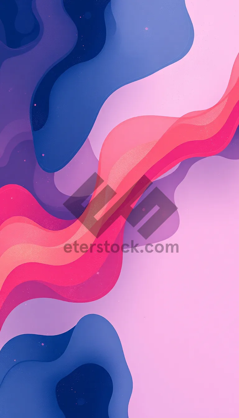 Picture of Abstract Wave Design Graphic Wallpaper