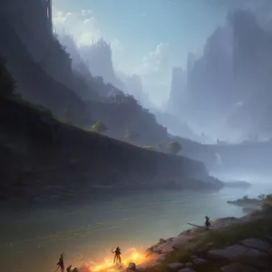 Serene Mountains Reflected in Crystal Lake