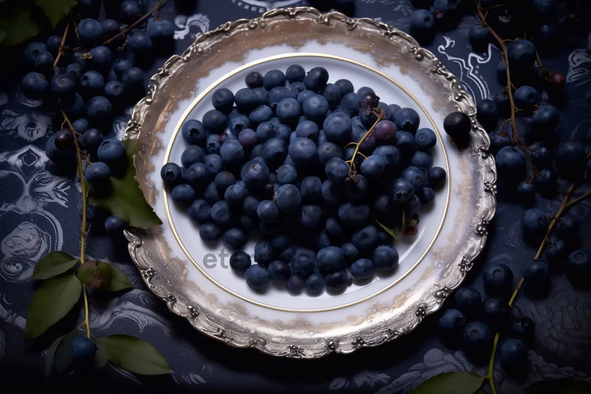 Picture of Fresh bowl of delicious mixed berries