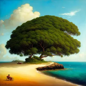 Tropical Paradise: Sun, Sand, and Sea Dreamandscape