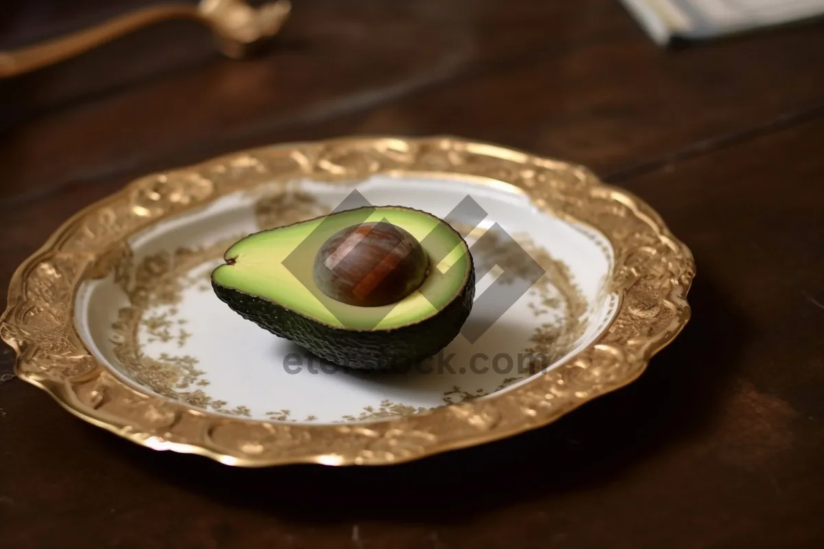 Picture of Fresh and Delicious Avocado Salad with Meat