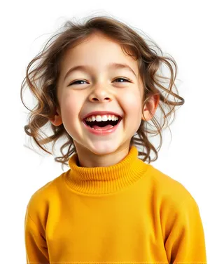 Fashion model with attractive smile in studio portrait.