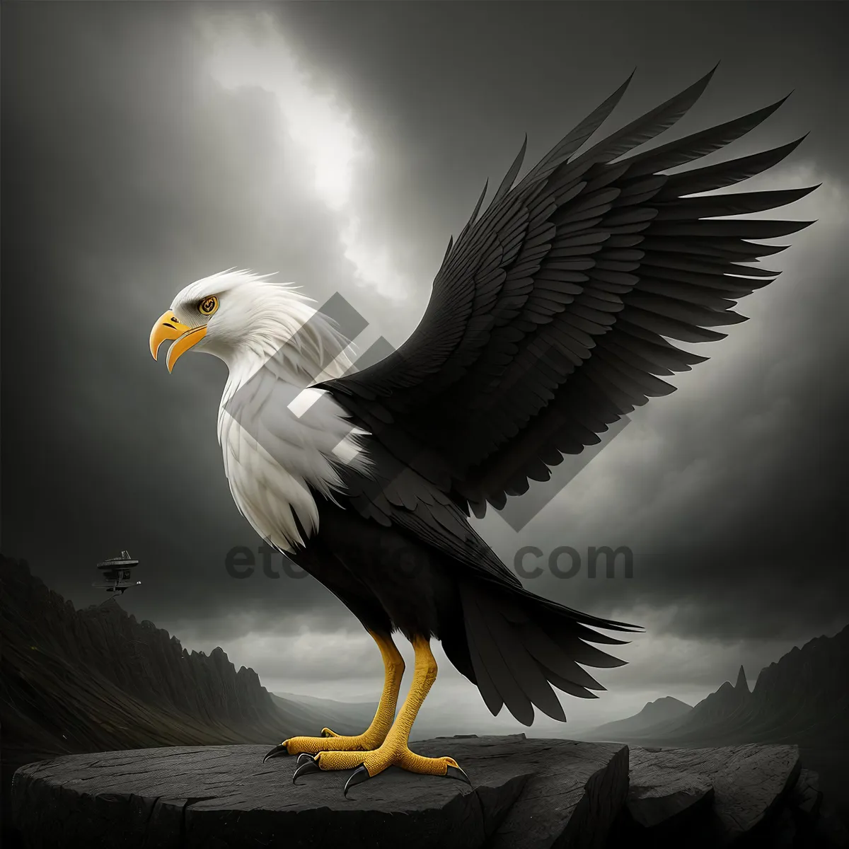 Picture of Majestic Flight of the Bald Eagle