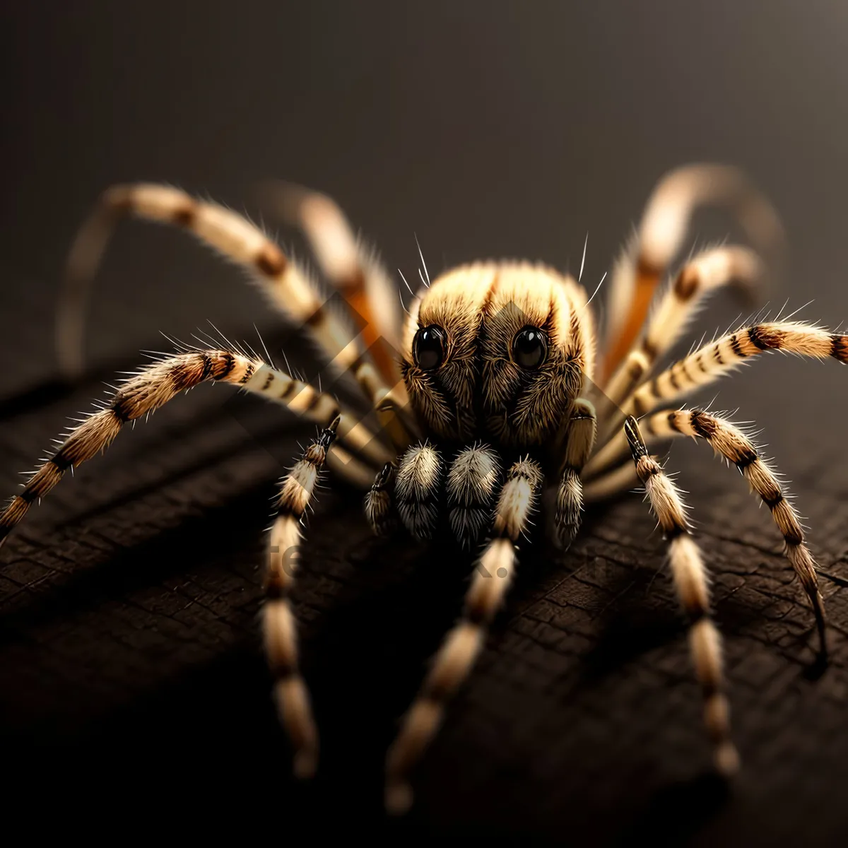 Picture of Creepy Crawler: Hairy Wolf Spider in Close-up
